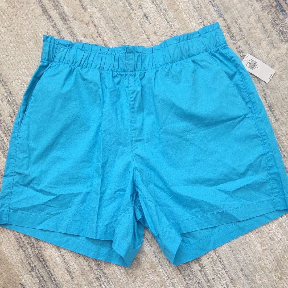 Old Navy Turquoise Elastic-Waist Athletic Shorts